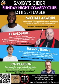 Live Comedy at Saxby's Cider image