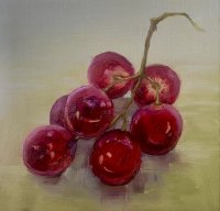 Still Life in Oil - Grapes image