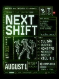 SYSTEM & TAKEOVER SIX PRESENT: NEXT SHIFT image
