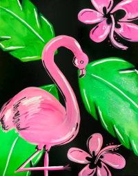 07/11 "Flamingo Nights - Blacklight Surprise! 🎨✨" 7pm image