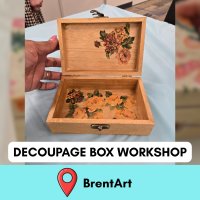 Decoupage Workshop at BrentArt image