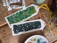 Gouache Bookmark Workshop image