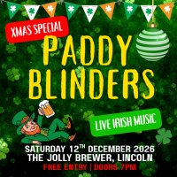 ☘️PADDY BLINDERS XMAS SPECIAL - LIVE IRISH MUSIC image