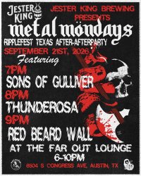 Metal Mondays w/ Red Beard Wall, Thunderosa, Sons of Gulliver at The Far Out Lounge image