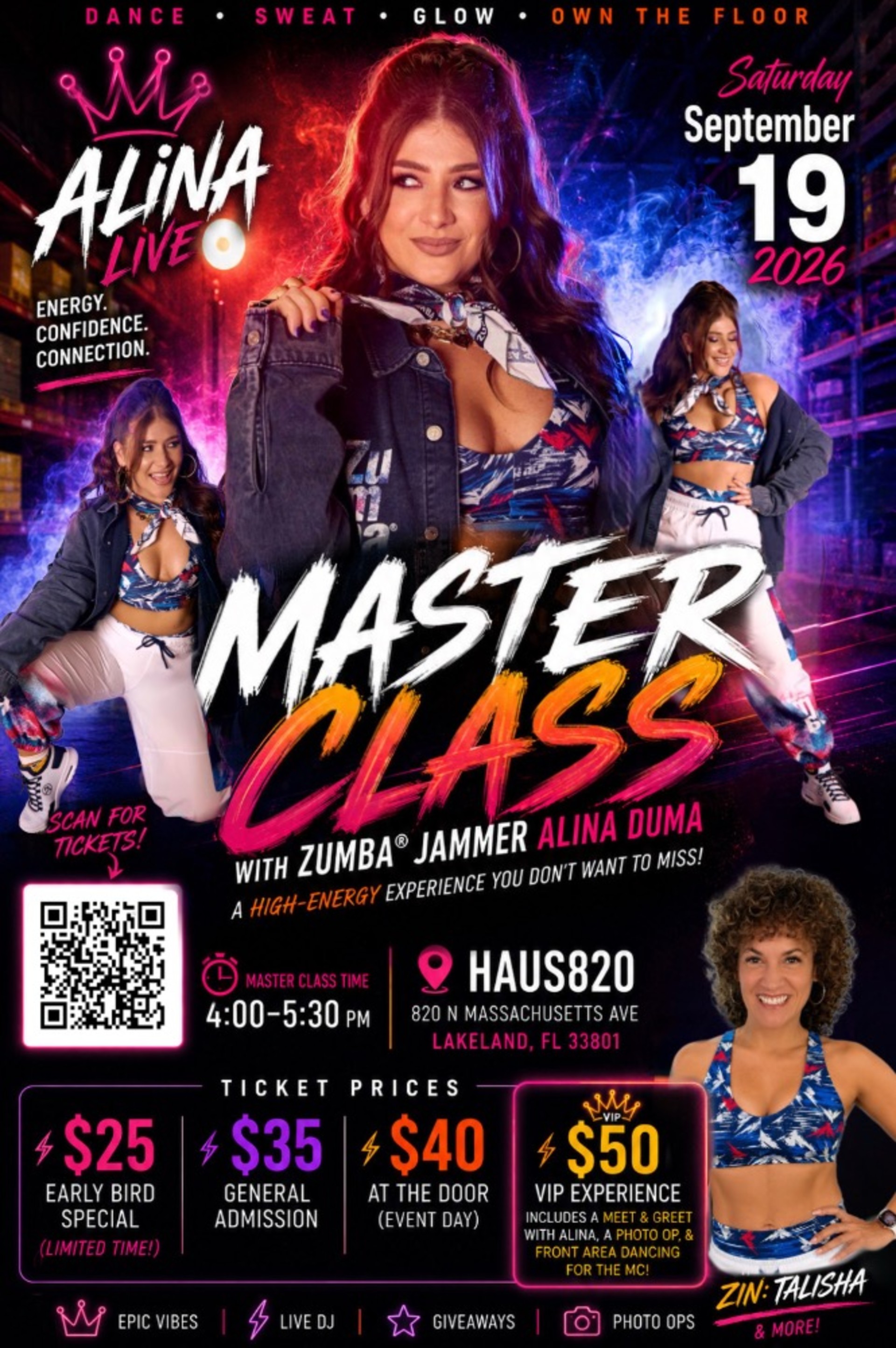 Select tickets – Zumba® Master Class with Zumba® Jammer Alina Duma