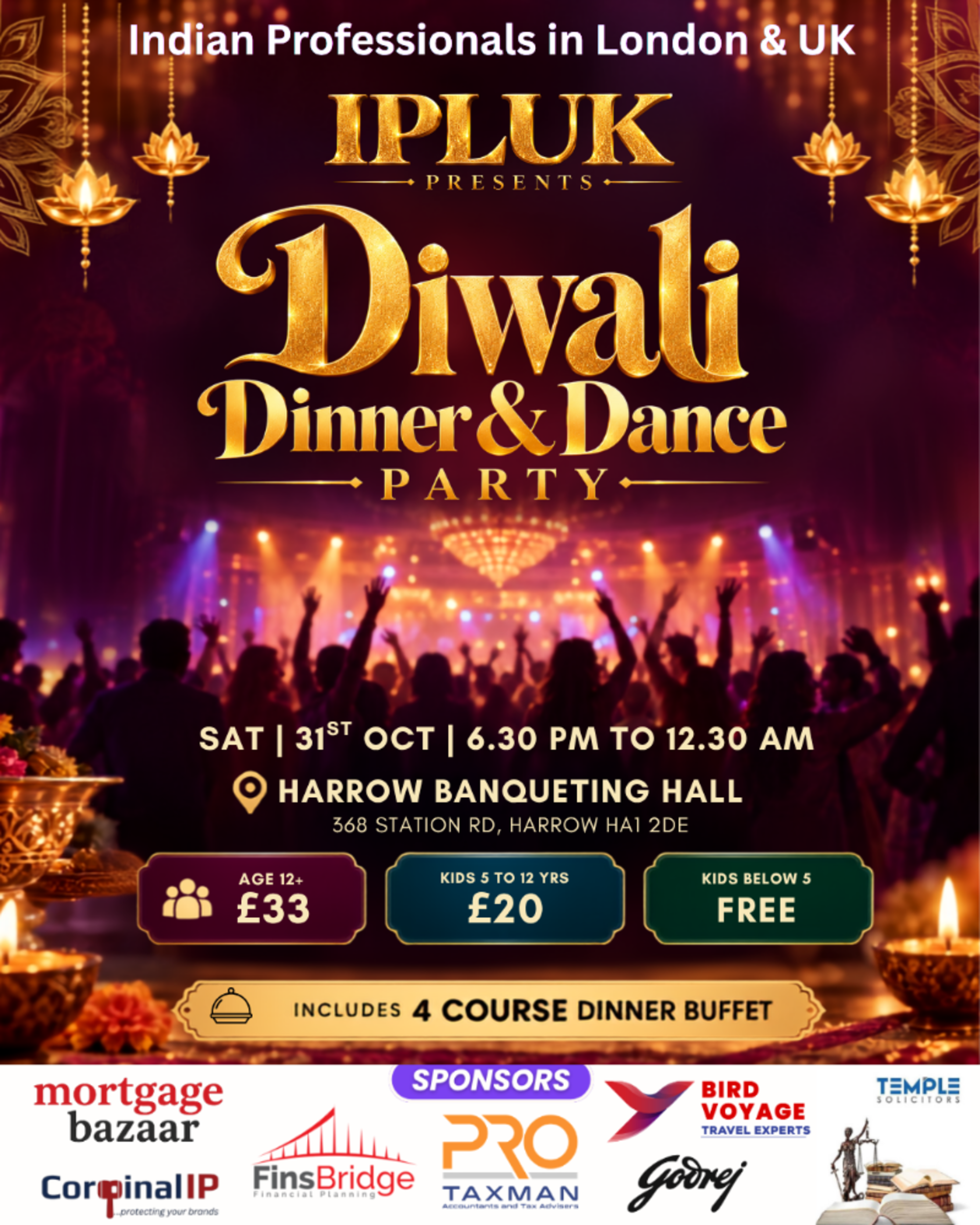 IPLUK Diwali Dinner & Dance Party