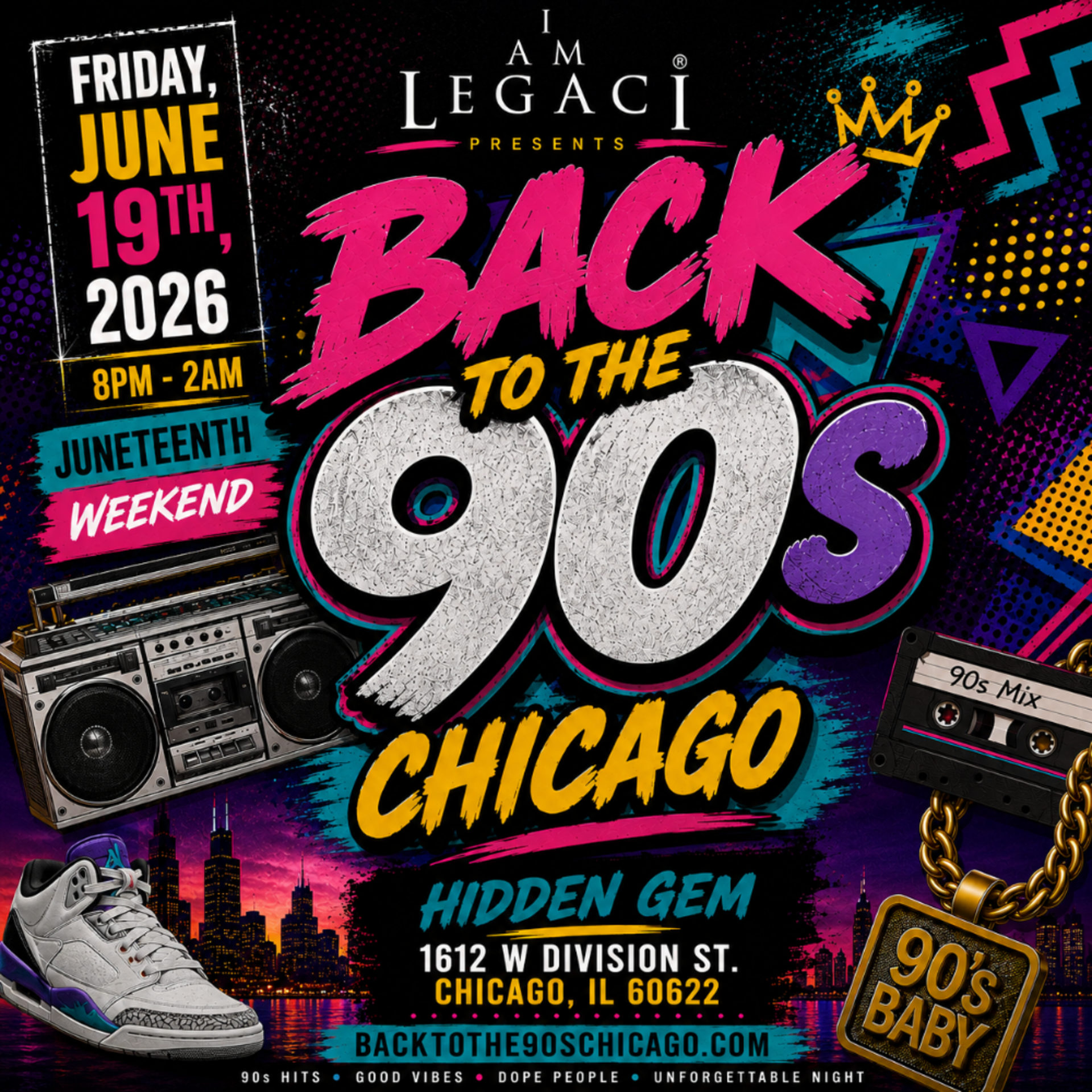 Buy tickets – BACK TO THE 90s CHICAGO • Juneteenth Weekend