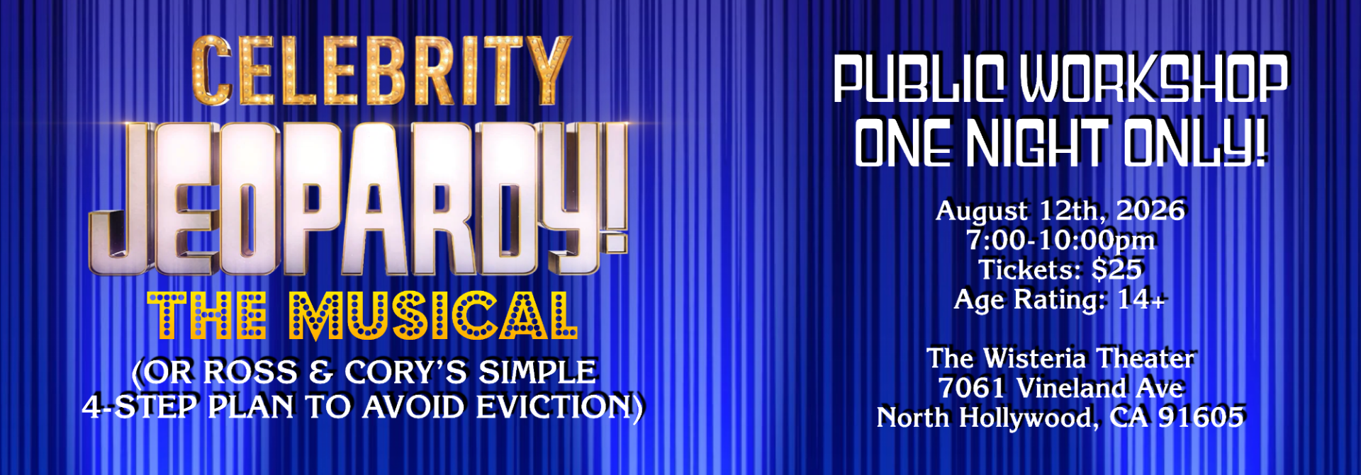 Celebrity Jeopardy! The Musical Public Workshop