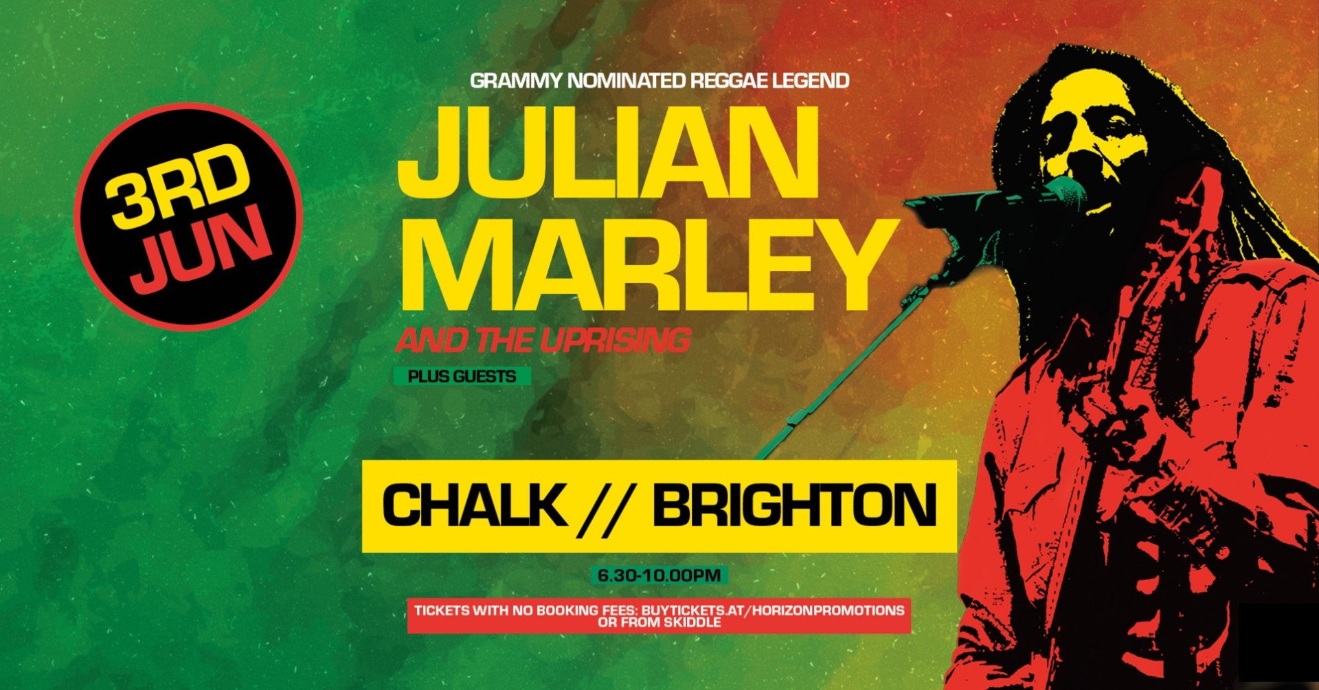 Buy tickets – JULIAN MARLEY plus Guests // WEDNESDAY 3RD JUNE
