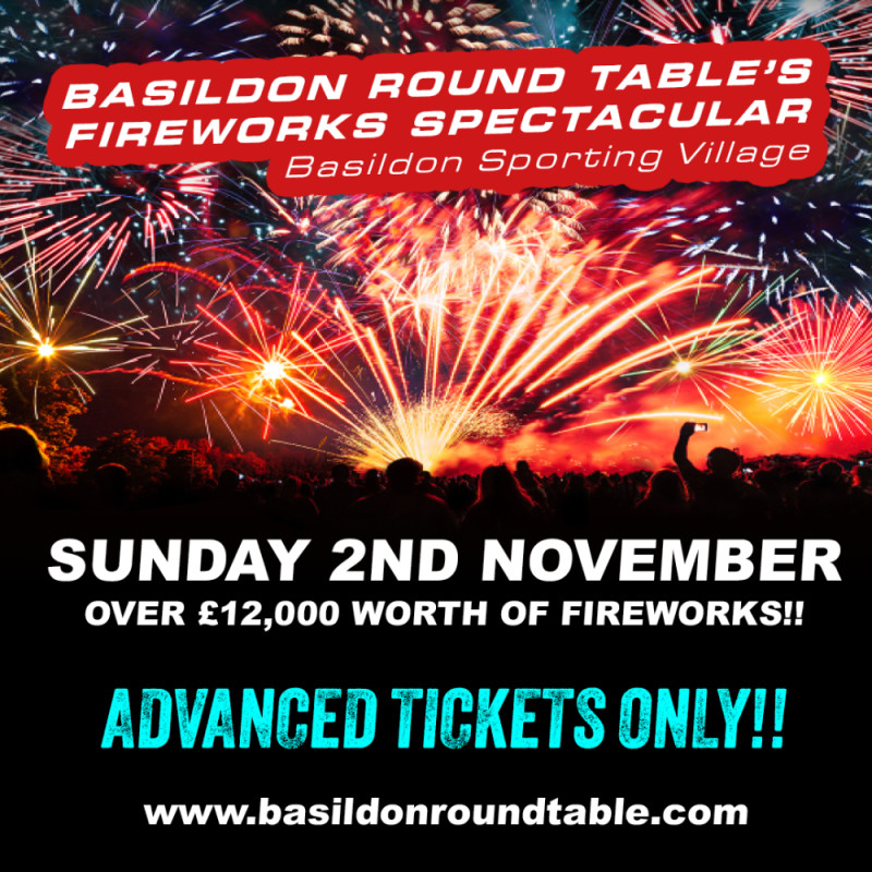 Buy Tickets – Basildon Round Table's Charity Fireworks Spectacular 2026 ...