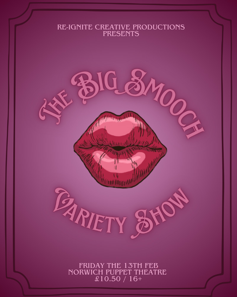 Book Tickets – The Big Smooch Variety Show – Norwich Puppet Theatre