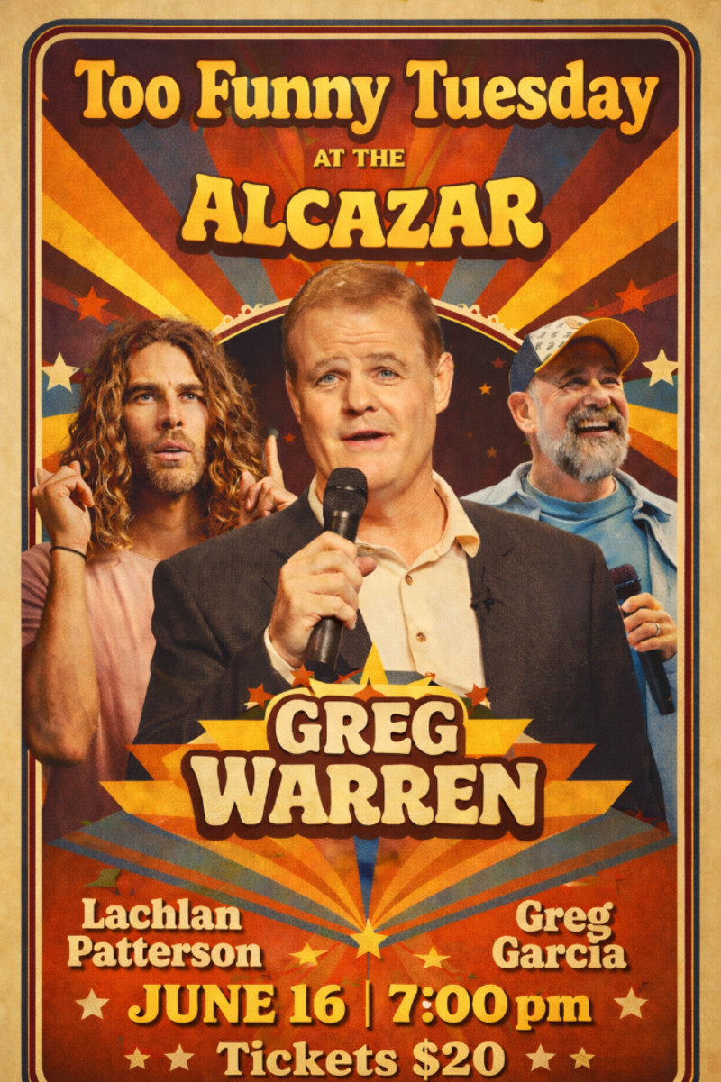 Buy tickets – Greg Warren, Lachlan Patterson and Greg Garcia Comedy ...
