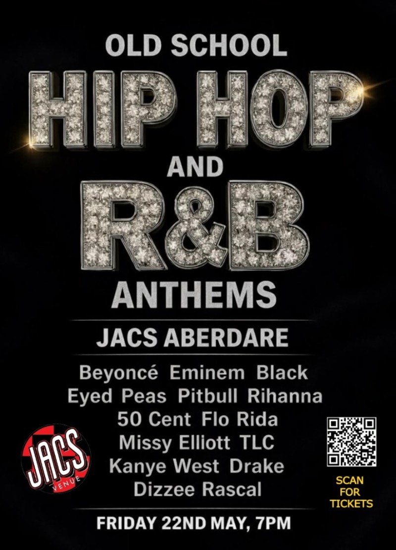 Buy tickets – Hip & Hop and R&B Anthems DJ Night – JACS ABERDARE