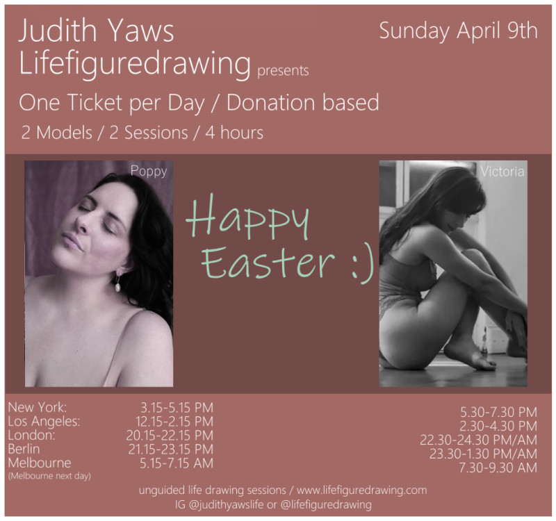 Buy tickets – Sunday April 9th / 2 Sessions / 2 Models - one Donation ...