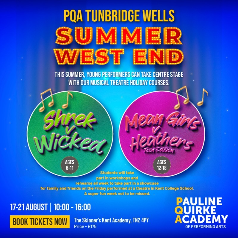 Buy tickets – PQA Tunbridge Wells WEST END SUMMER CAMP - Shrek v Wicked ...