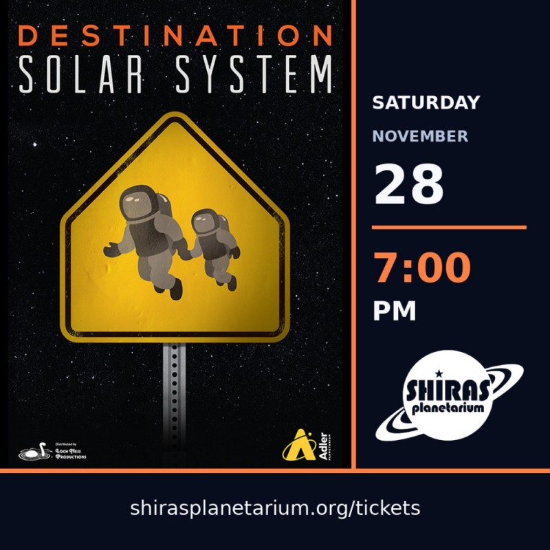 Buy tickets – Destination Solar System – Shiras Planetarium