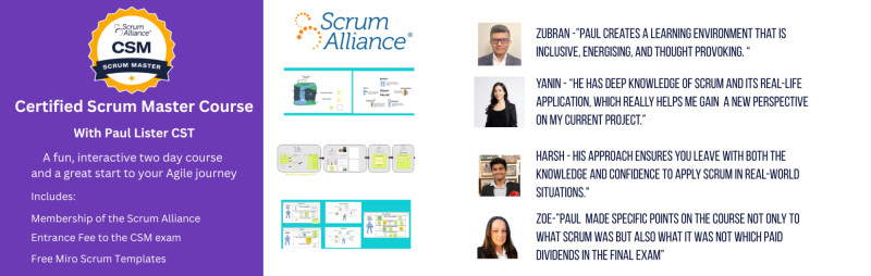 Buy tickets – Scrum Alliance Certified Scrum Master Course – Zoom