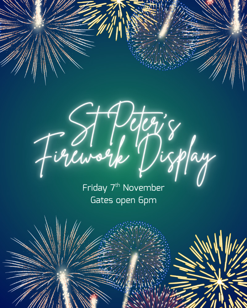 Buy tickets – St. Peter’s Firework Display 2025 – St Peter's Church of ...