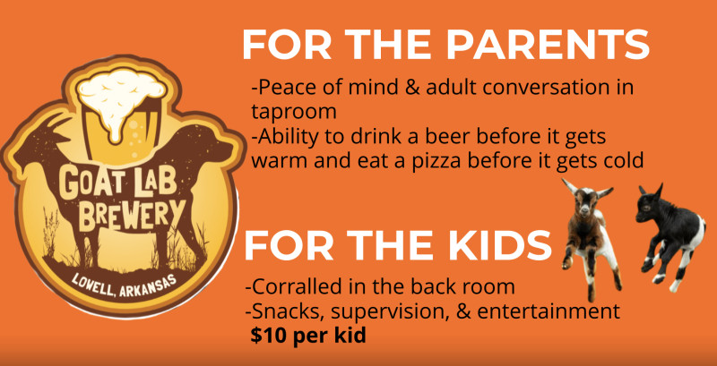 Buy tickets – Goat Lab Parents' Night Out! – Goat Lab Brewery