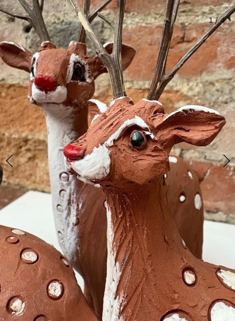 Buy tickets – Pottery - Ceramic Reindeer Sculpture – The Galleria