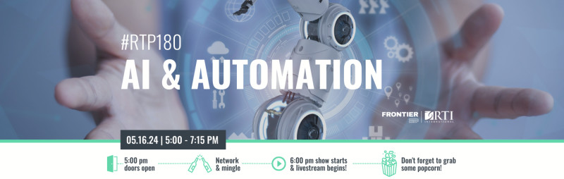 RSVP Now – RTP180: AI & Automation – Frontier RTP