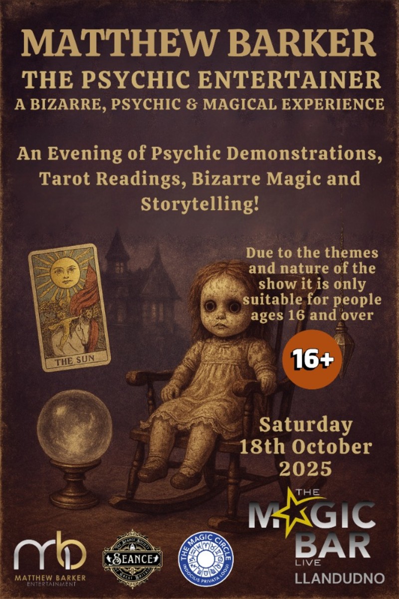 Matthew Barker the Psychic Entertainer: Haunted Magic and Spirits Unleashed