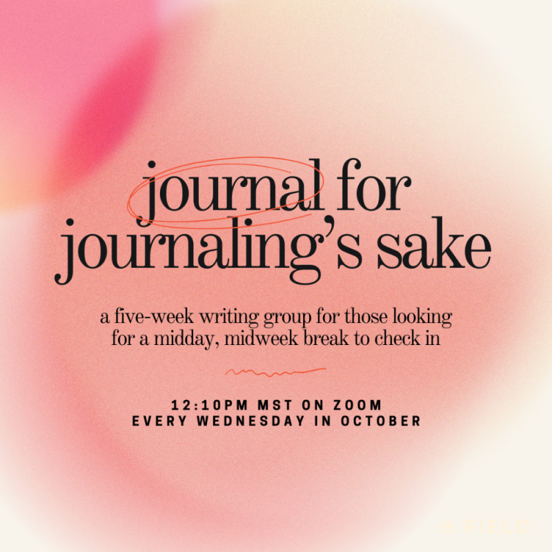 signup today – journal for journaling's sake – Zoom