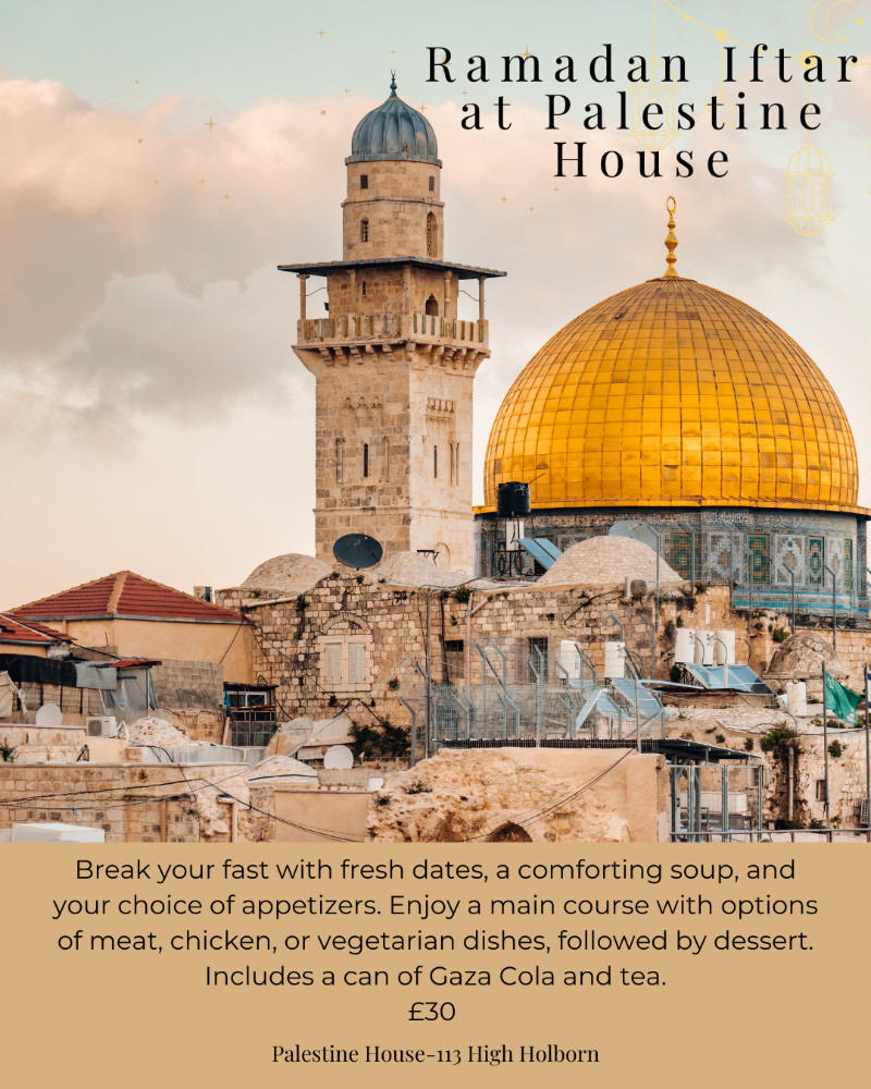 Buy tickets – Ramadan Iftar – Palestine House