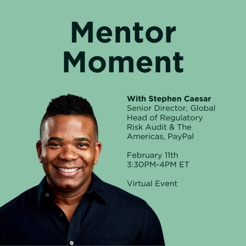 RSVP – Mentor Moment with Stephen Caesar – Zoom