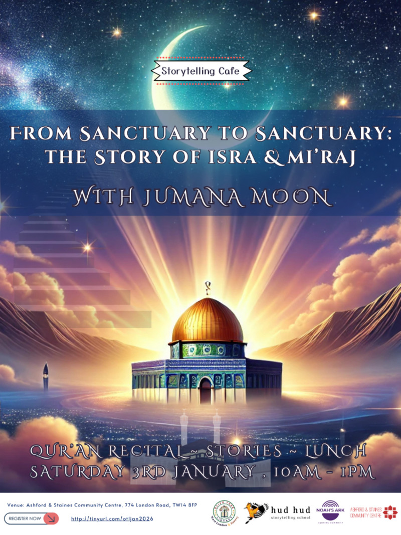 Book Ticket/s Here – January Storytelling Cafe: The Story of Isra' and ...