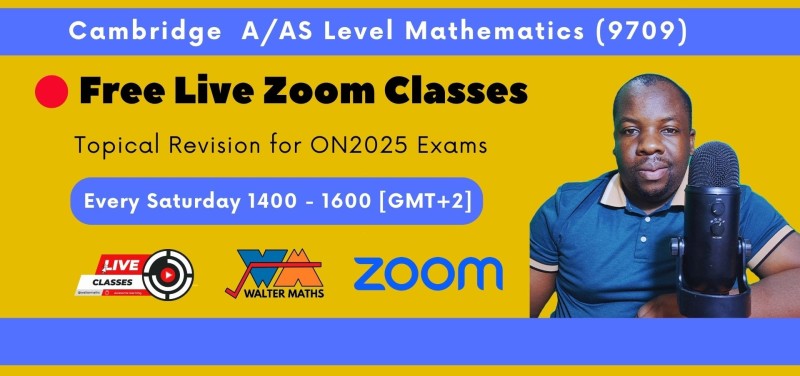 Select tickets – Walter Maths: Free Live Classes 2025 (A/AS Level Maths ...