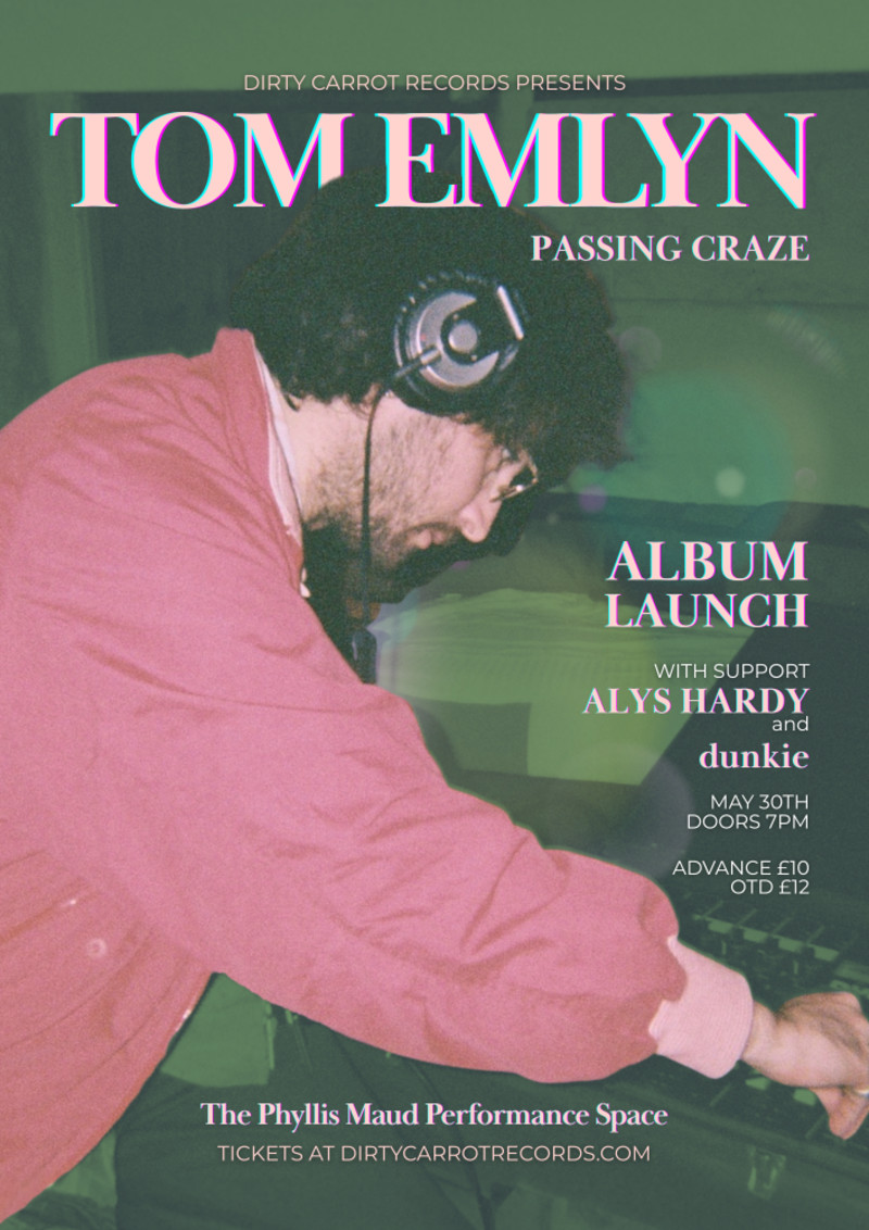 Buy tickets – TOM EMLYN live at THE PHYLLIS MAUD – The Phyllis Maud ...