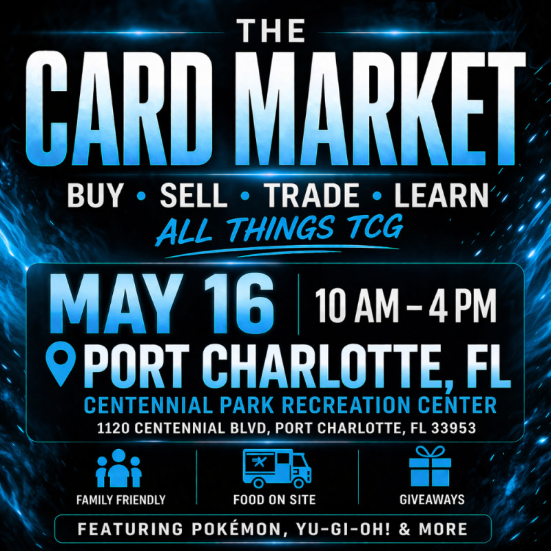 Get Tickets The Card Market May 16, 2026 Centennial Park Recreation Center Get Tickets The Card Market May 16, 2026 Centennial Park Recreation Center