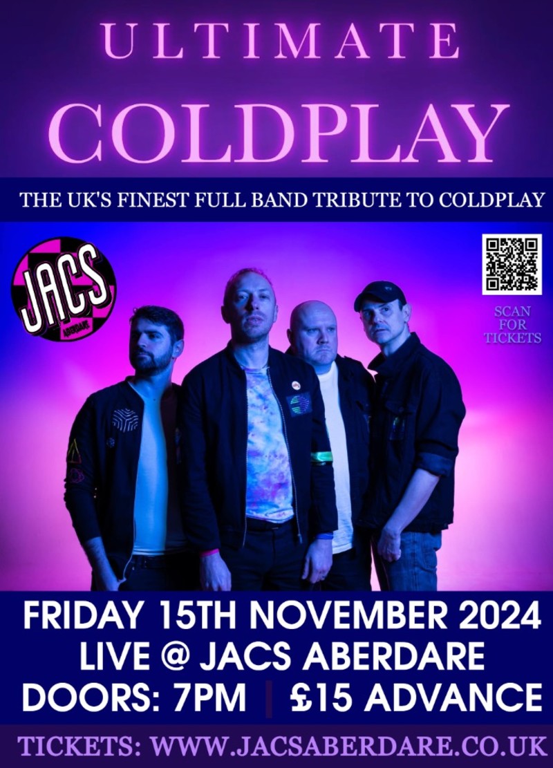 Buy tickets – Ultimate Coldplay (Coldplay Tribute Band) – JACS ABERDARE