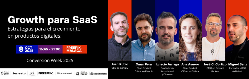 Foto de portada del evento Growth para SaaS