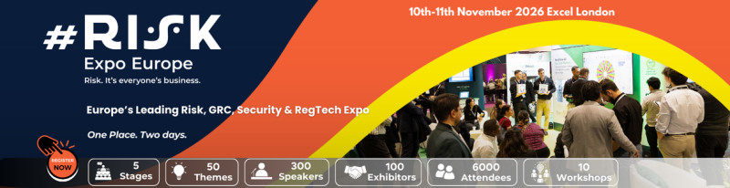 Register & Secure Your Place – #RISK Expo Europe 2026 – Excel London