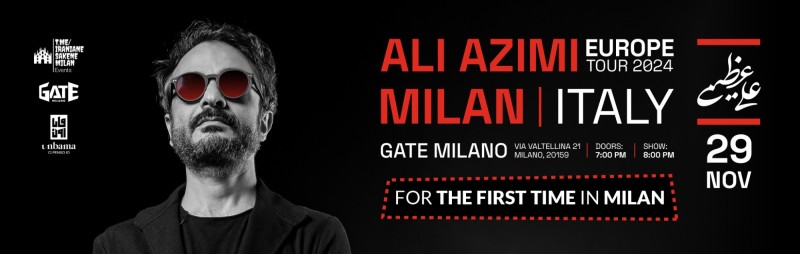 Buy tickets – ALI AZIMI Live in MILAN, ITALY – Gate Milano