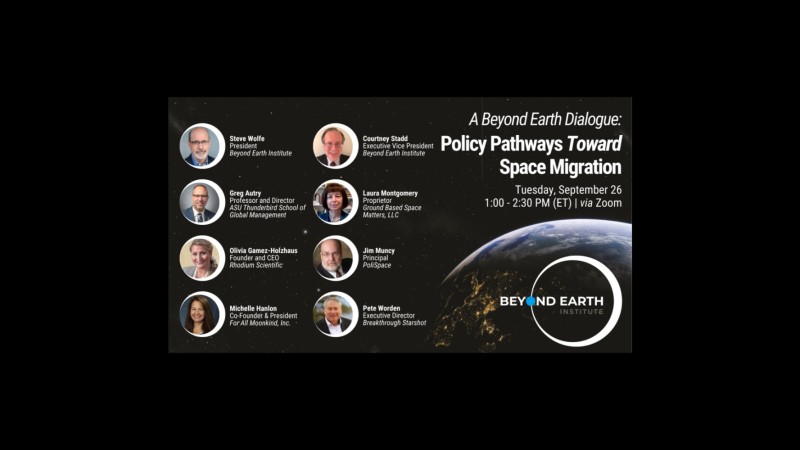 Select tickets – Webinar: Policy Pathways Toward Space Migration – Zoom
