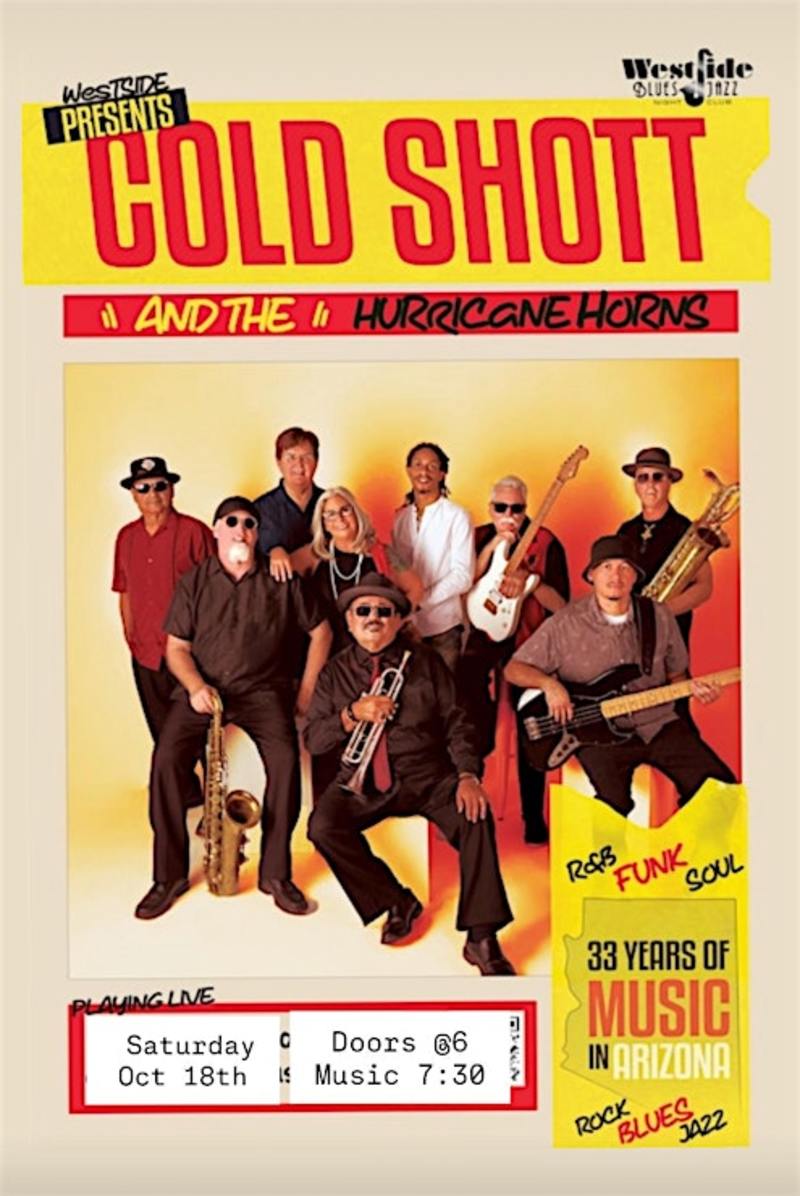 Select tickets – COLD SHOTT & THE HURRICANE HORNS (Funk/Blues/Soul