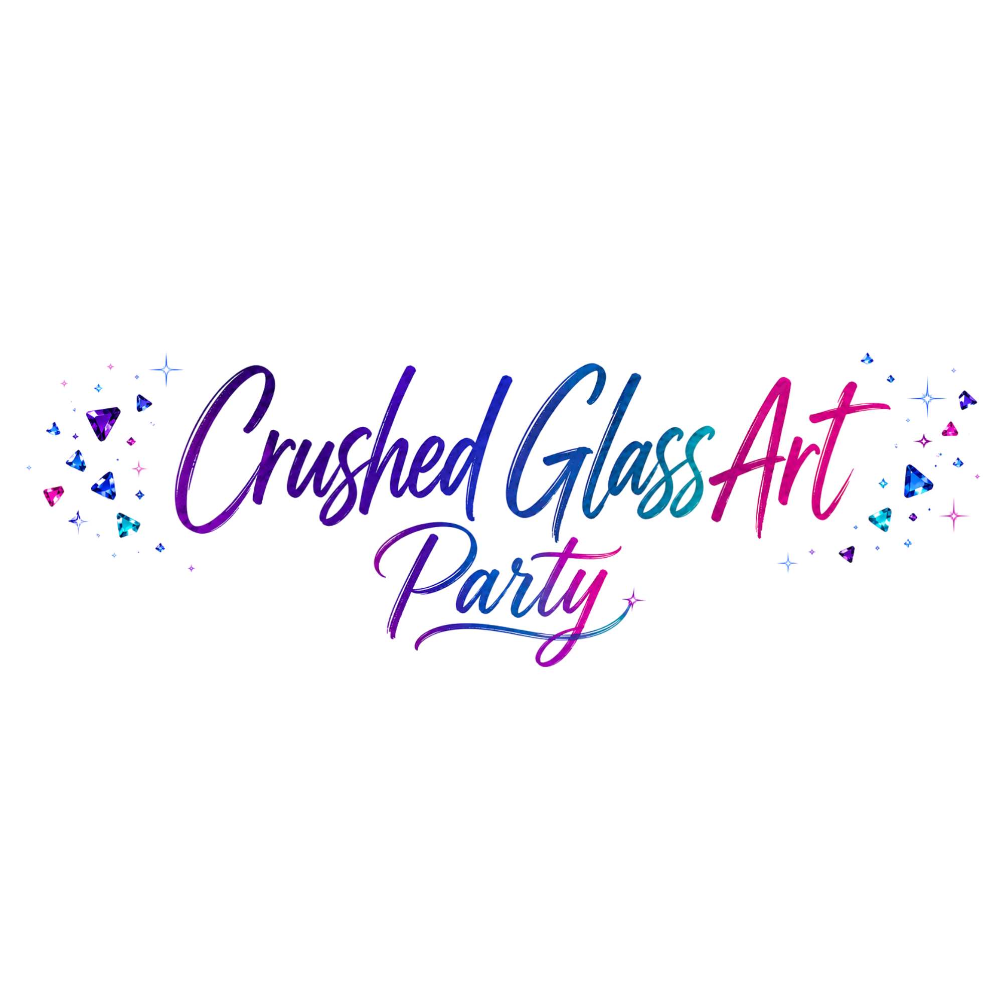 Crushed Glass Art Party
