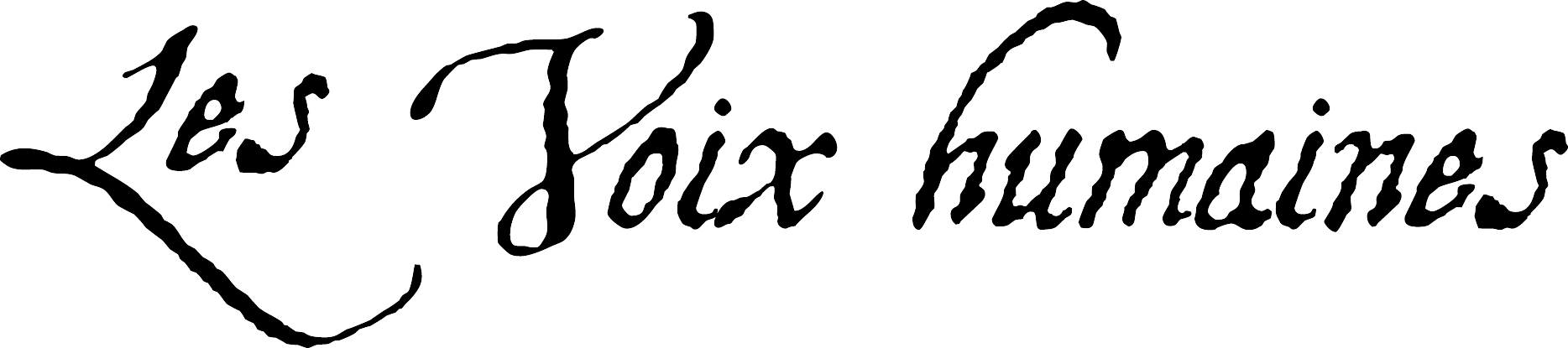 Les Voix humaines