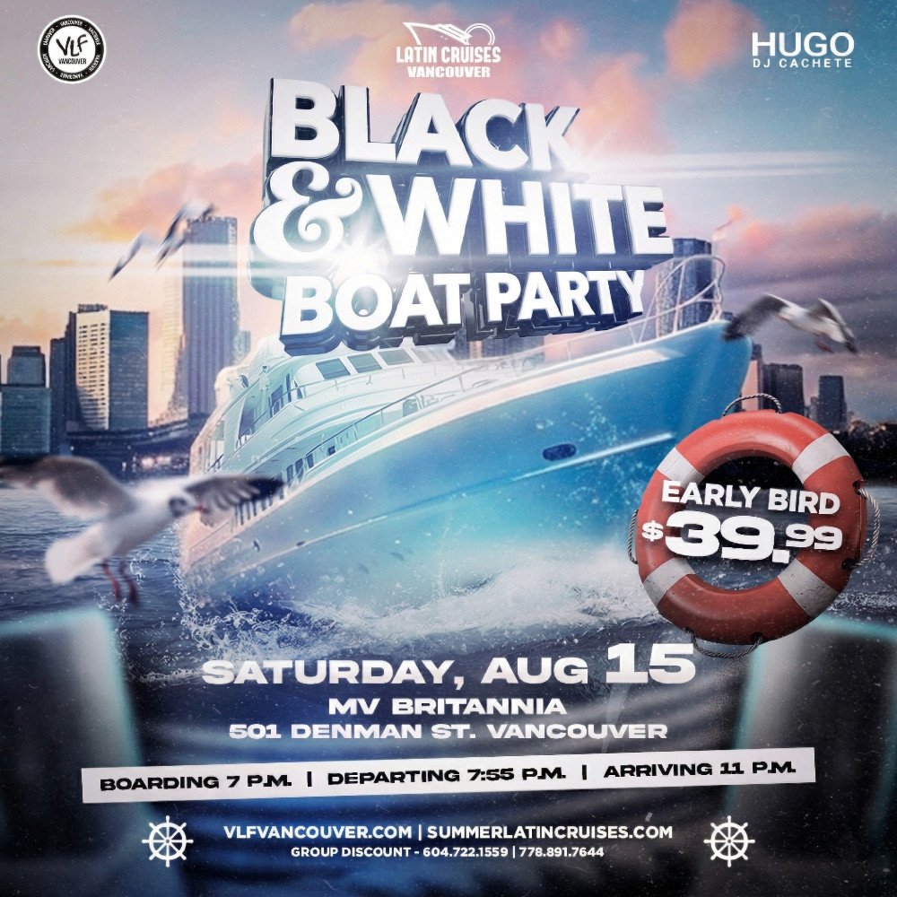 Latin Cruises 8 | Black & White 2 Party Boat 2026