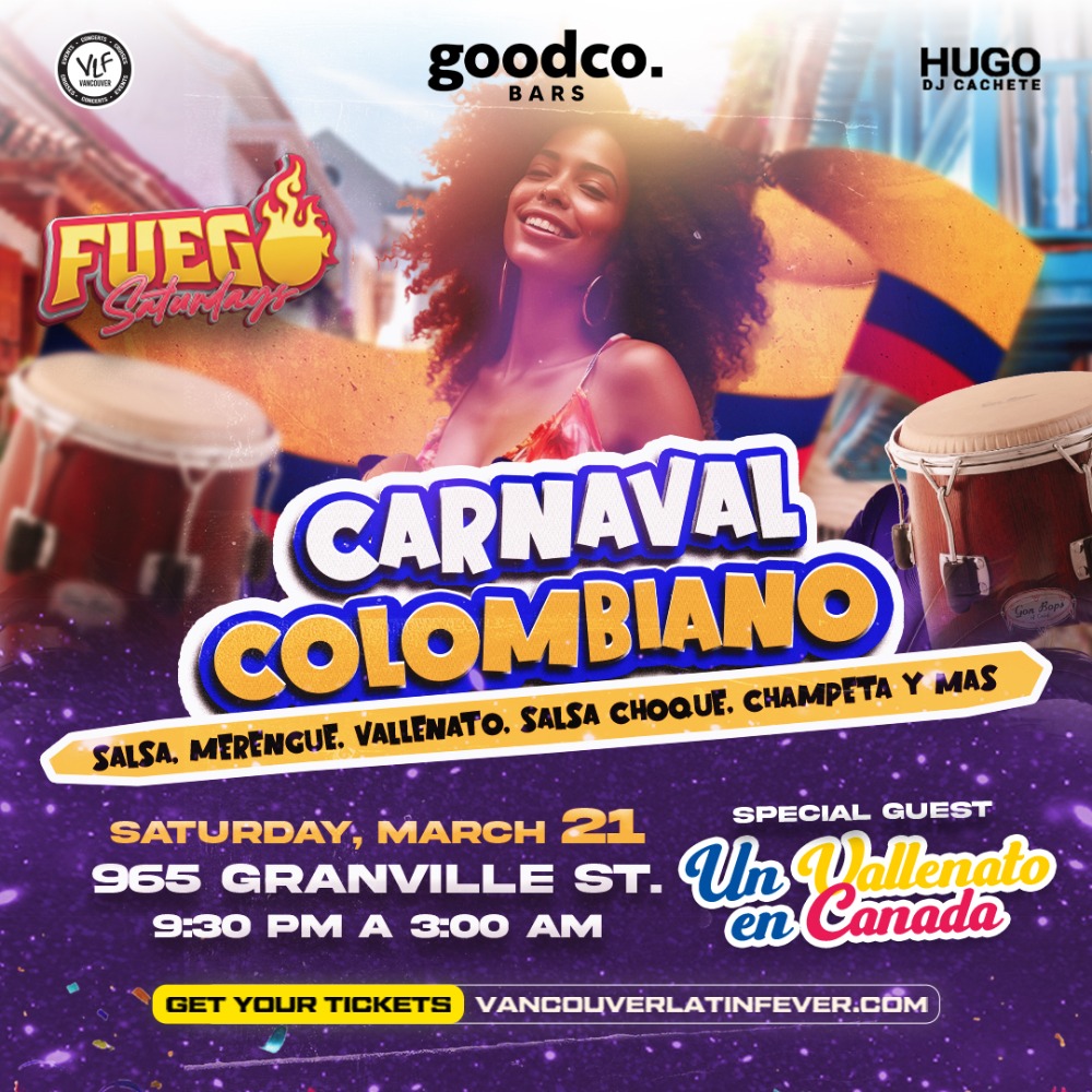 El mas Grande Carnaval de Barranquilla en Goodco!! Sat, Mar 21