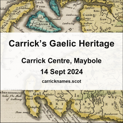 Ainmean Charraige/Carrick Names