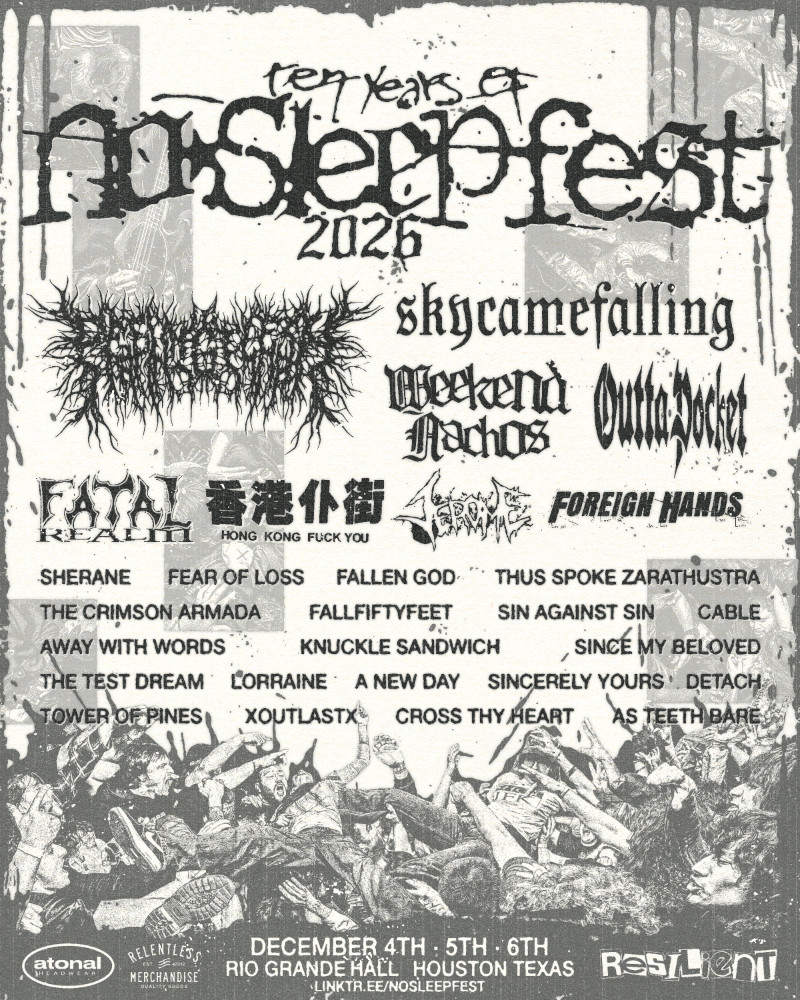 No Sleep Fest 2026 lineup poster