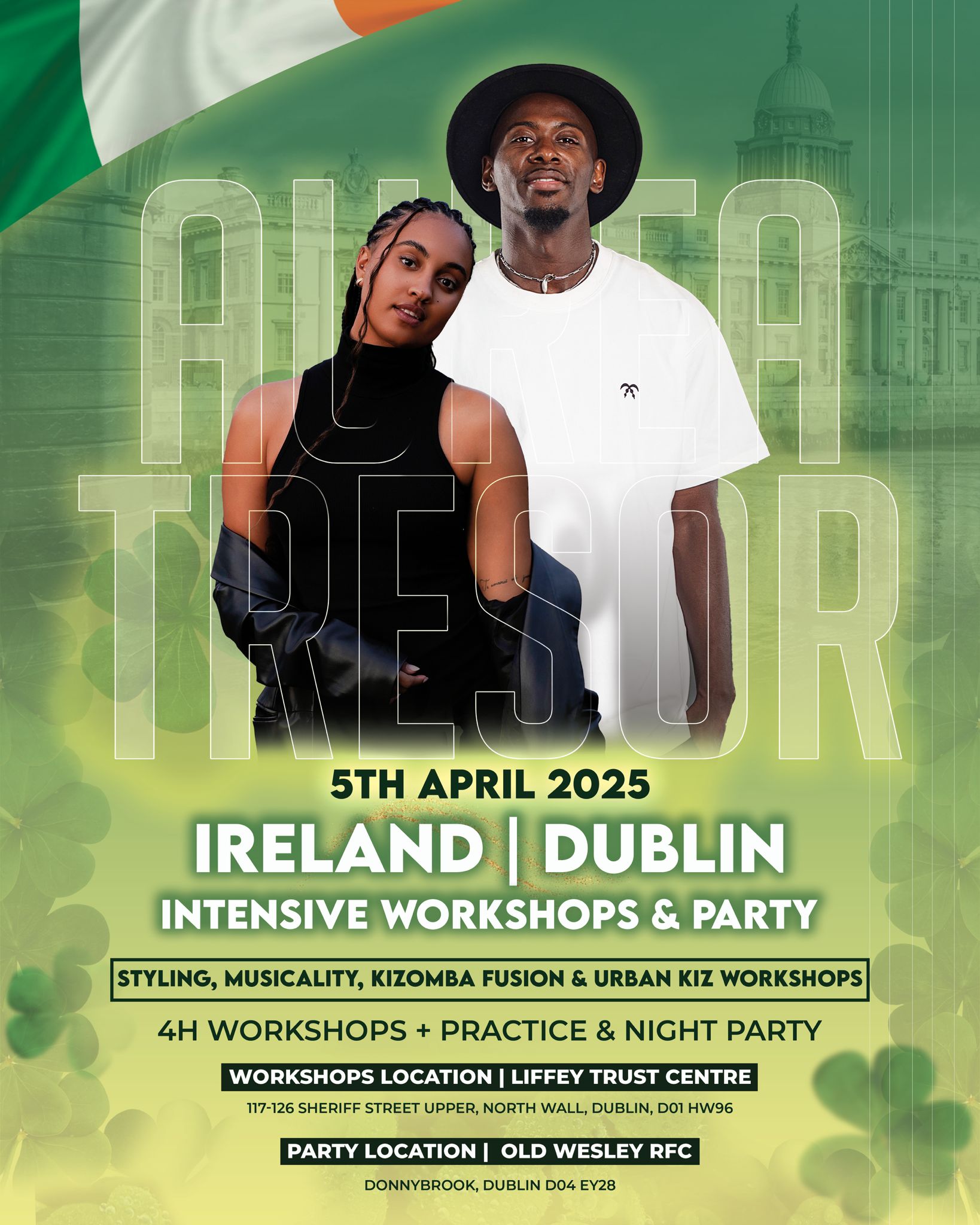 Aurea & Tresor in Dublin - Intensive Workshops & Party